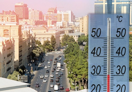 Sabah Azərbaycanda havanın temperaturu 39 dərəcəyədək yüksələcək