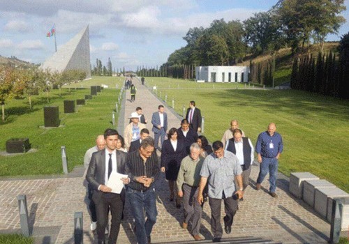ABŞ-dan olan nümayəndə heyəti Quba Soyqırımı Memorial Kompleksini ziyarət edib - Fotolar