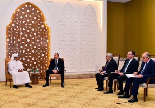 Prezident İlham Əliyev “Qatar Petroleum”un icraçı direktoru ilə görüşüb