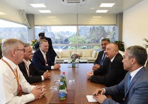 Prezident İlham Əliyev “Formula One Group”un icraçı direktorunu qəbul edib