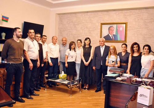 Rektor Kamal Abdulla KİV təmsilçiləri ilə görüşüb - Fotolar