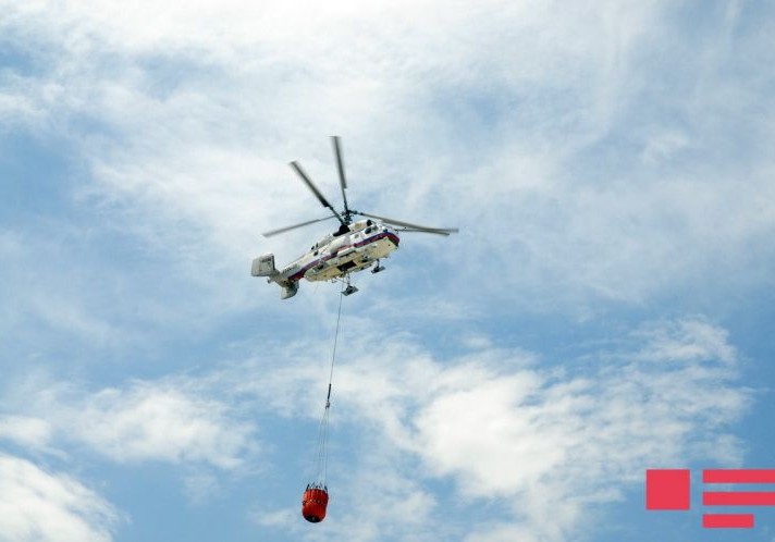 FHN Gürcüstana yanğının söndürülməsi üçün ikinci helikopter göndərib