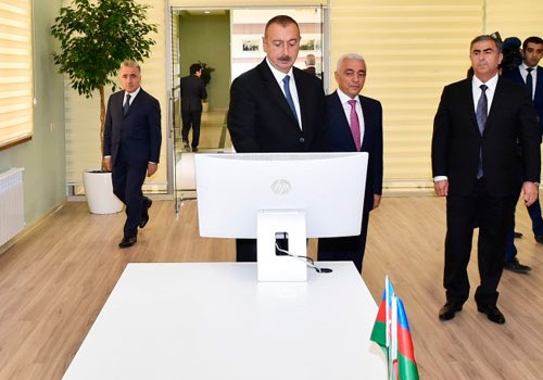 Prezident İlham Əliyev Salyanda “Qaraqaşlı” yarımstansiyasının açılışında iştirak edib