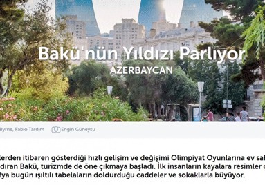 “Skylife” jurnalı: Bakı Qafqazın ən gözəl şəhəridir