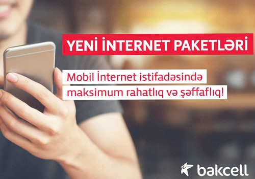 "Bakcell"dən tamamilə yeni İnternet paketləri