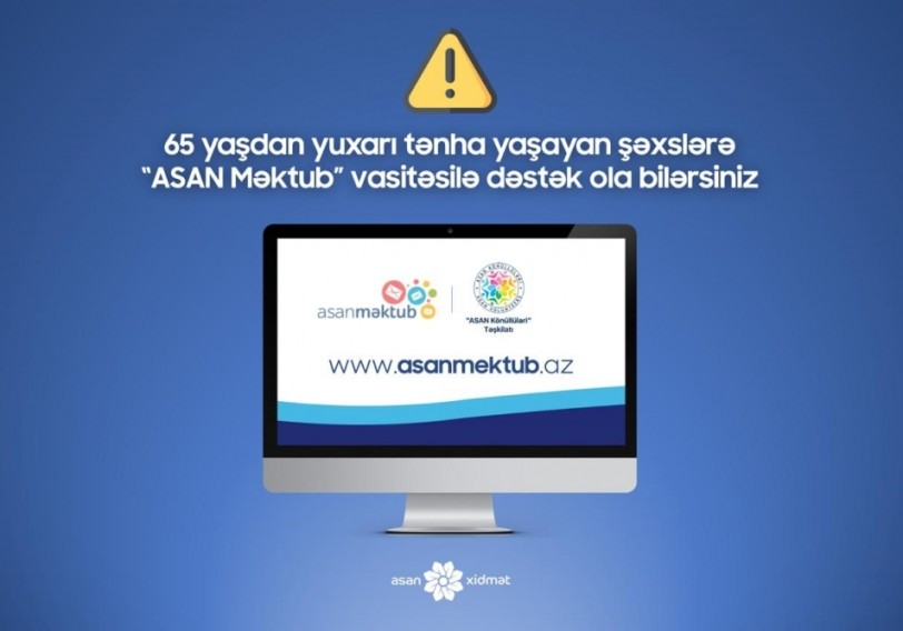 ASAN könüllülərindən tənha yaşayan ahıl vətəndaşlar üçün növbəti təşəbbüs