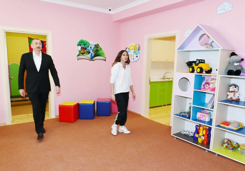 Heydər Əliyev Fondunun təşəbbüsü ilə Şamaxıda inşa olunan 2 nömrəli körpələr-evi uşaq bağçası istifadəyə verilib - Yenilənib