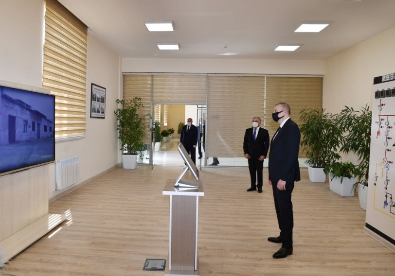 Prezident yenidən qurulan “Ağcabədi-2” elektrik yarımstansiyasının istifadəyə verilməsi mərasimində iştirak edib