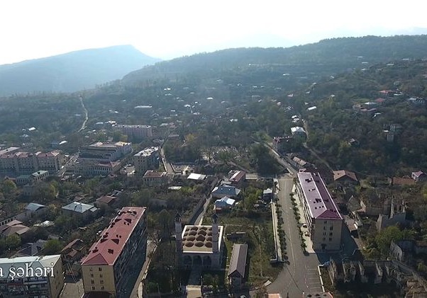 Şuşa şəhərinin havadan görüntüsü - VİDEO