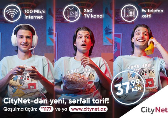 CityNet-in yenilənmiş məhsulları ilə daha sürətli internet