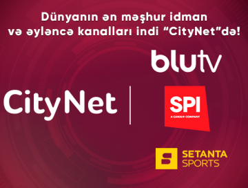 Dünyanın ən məşhur idman və əyləncə kanalları indi “CityNet”də! 
