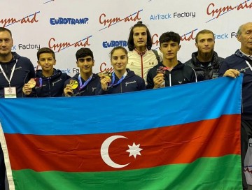 Azərbaycan gimnastları Böyük Britaniya çempionatında 4 medal qazanıblar